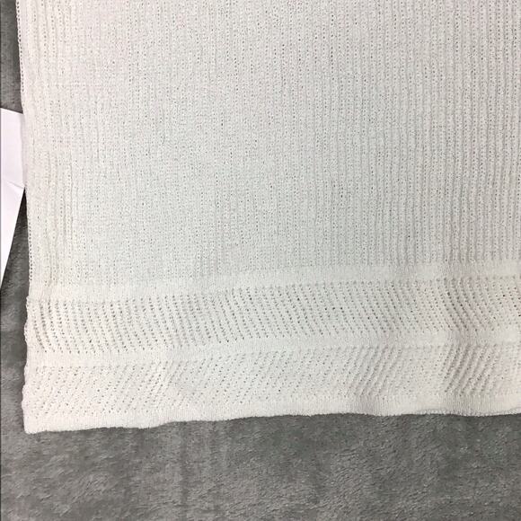 Carlisle Collection Women’s XL White Knit Tank Top Sleeveless Pullover Sweater - Picture 4 of 11